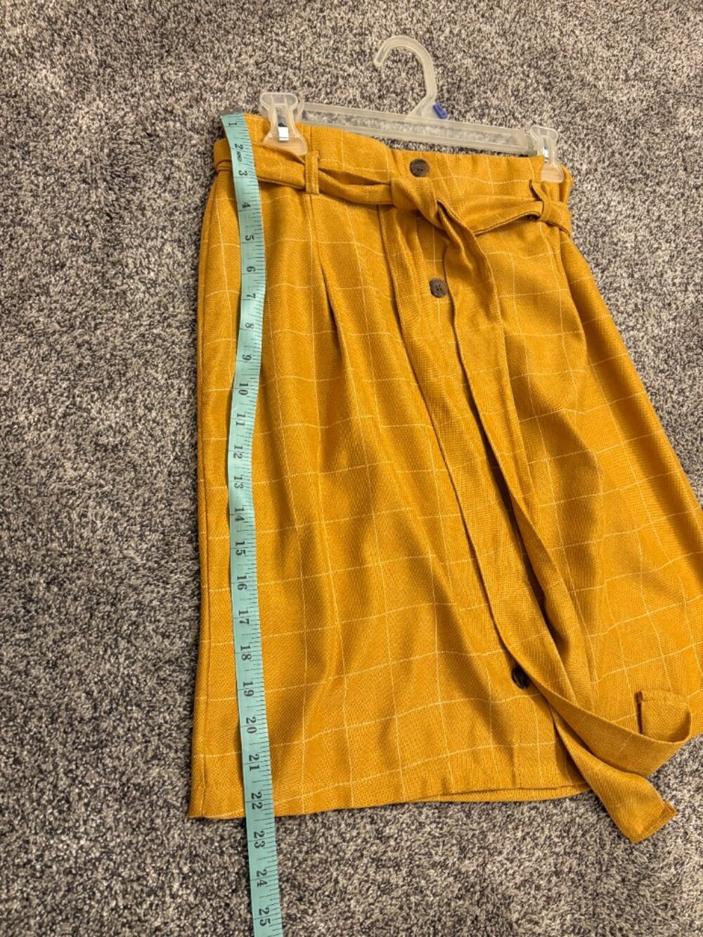 DownEast Mustard Paperbag waisted skirt - Picture 5 of 5